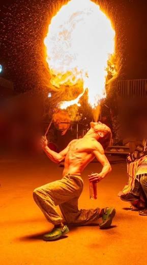 Fireball for the crowd